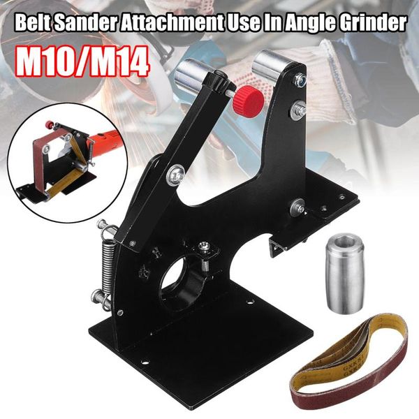 angle grinder belt sander attachment metal wood sanding belt adapter for 100 or 115/125/150 grinder
angle grinder belt sander attachment metal wood sanding belt adapter for 100 or 115/125/150 grinder