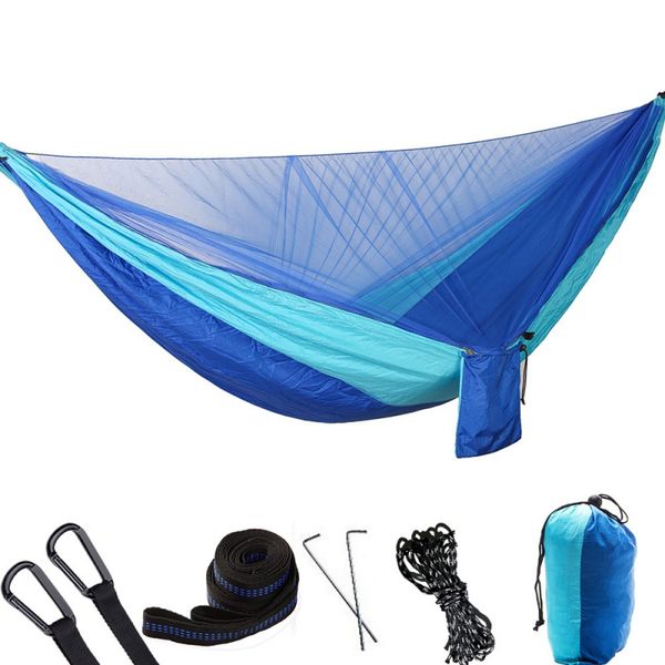 290 * 140cm outdoor camping hammock parachute cloth single camping hammock swing canvas with mosquito-net for travel
290 * 140cm outdoor camping hammock parachute cloth single camping hammock swing canvas with mosquito-net for travel