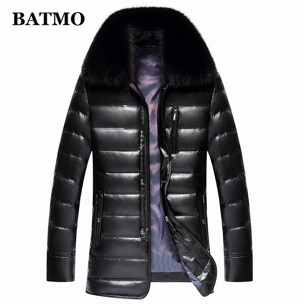 batmo 2019 new arrival winter real leather 90% white duck down fur collars jackets men,men's brown coat 802, Black
batmo 2019 new arrival winter real leather 90% white duck down fur collars jackets men,men's brown coat 802, Black