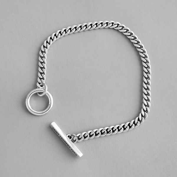 4mm authentic 925 sterling silver chunky flat link chian bracelet fine jewelry toggle lock handmade stamped s925 tls198, Golden;silver
4mm authentic 925 sterling silver chunky flat link chian bracelet fine jewelry toggle lock handmade stamped s925 tls198, Golden;silver