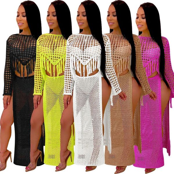 2019 new crochet beach cover up women hollow out tassel high split skirts bikini swimwear bathing suit cover ups, Blue;gray
2019 new crochet beach cover up women hollow out tassel high split skirts bikini swimwear bathing suit cover ups, Blue;gray