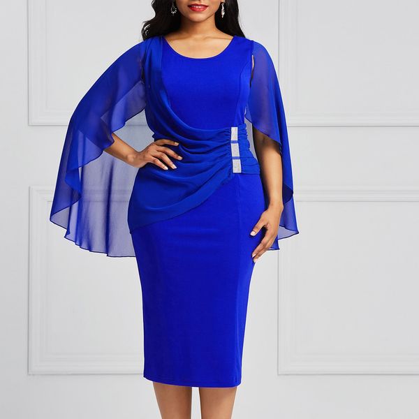 plus size blue women dress autumn 2019 bodycon batwing sleeve pencil oversize dress summer elegant fashion party dress, Black;gray 
plus size blue women dress autumn 2019 bodycon batwing sleeve pencil oversize dress summer elegant fashion party dress, Black;gray