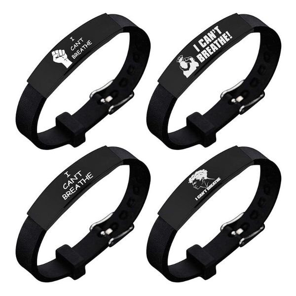 i cant breathe for george floyd bracelets stainless steel black silicone adjustment strap buckle bangles women&men jewelry
i cant breathe for george floyd bracelets stainless steel black silicone adjustment strap buckle bangles women&men jewelry