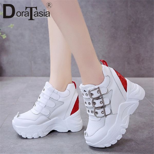 doratasia new fashion belt buckle bling sneakers women 2019 high platform loafers ladys high shoes woman height increasing flats, Black
doratasia new fashion belt buckle bling sneakers women 2019 high platform loafers ladys high shoes woman height increasing flats, Black