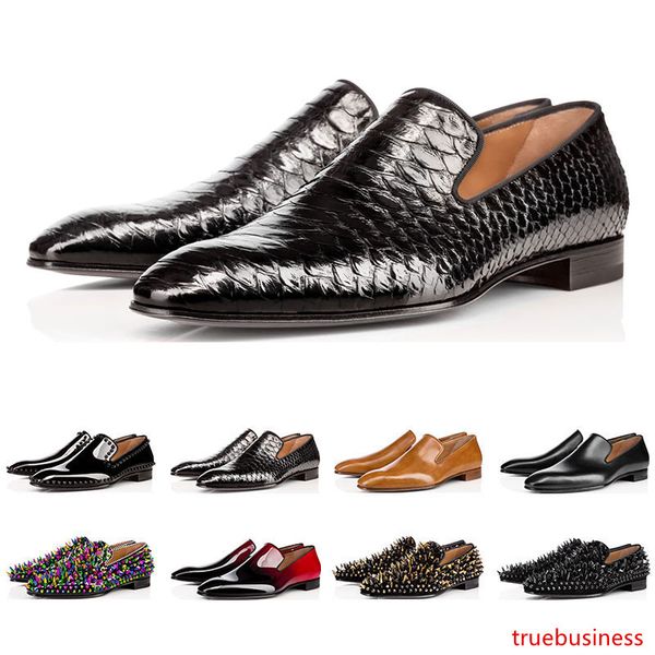 2019 fashion designer mens shoes loafers black red spike patent leather slip on dress wedding flats bottoms shoe for business party
2019 fashion designer mens shoes loafers black red spike patent leather slip on dress wedding flats bottoms shoe for business party