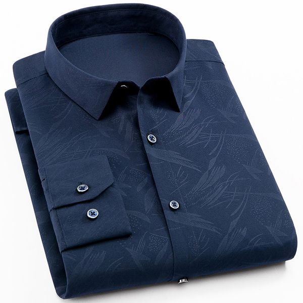 2019 men fashion casual long sleeved printed shirt slim fit male social business dress shirt brand men clothing soft comfortable, White;black
2019 men fashion casual long sleeved printed shirt slim fit male social business dress shirt brand men clothing soft comfortable, White;black