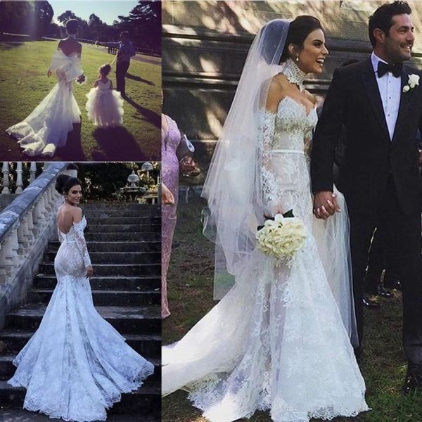 full lace wedding dresses beach off the shoulder long sleeves mermaid wedding dress applique back bridal gowns robe de mariee, White
full lace wedding dresses beach off the shoulder long sleeves mermaid wedding dress applique back bridal gowns robe de mariee, White