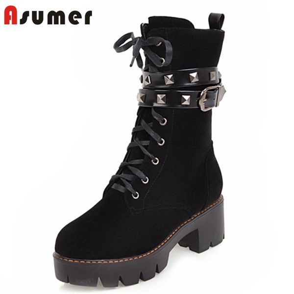 asumer 2020 fashion ankle boots women flock rivet buckle platform boots punk cool casual shoes woman motorcycle, Black
asumer 2020 fashion ankle boots women flock rivet buckle platform boots punk cool casual shoes woman motorcycle, Black