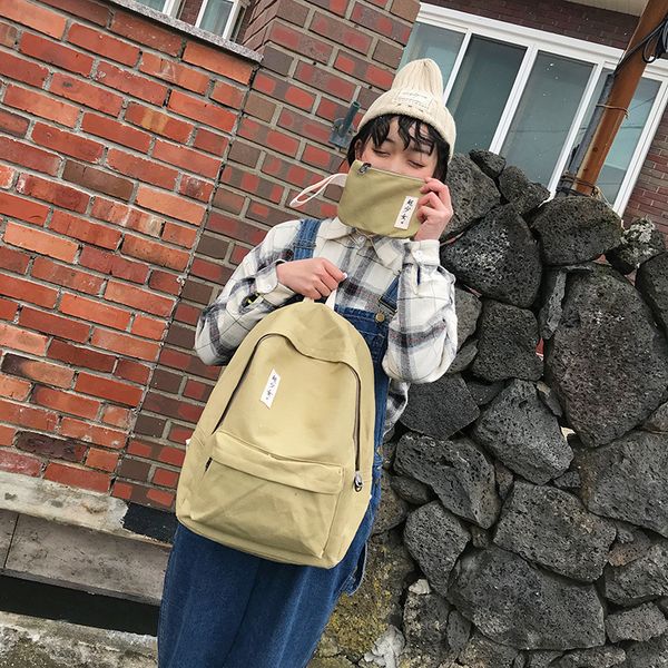 2020 new ladies solid color backpack korean fashion casual harajuku style women's backpack
2020 new ladies solid color backpack korean fashion casual harajuku style women's backpack