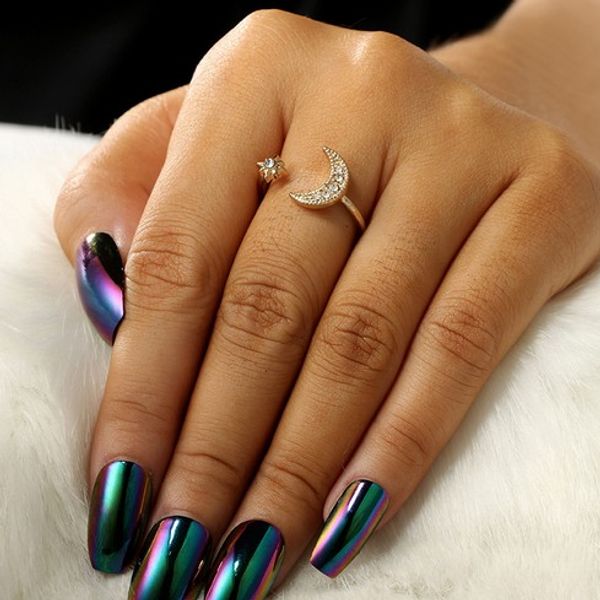 womens rings rhinestoned moon star open rings for girls/ladies jewelry gifts, Silver
womens rings rhinestoned moon star open rings for girls/ladies jewelry gifts, Silver