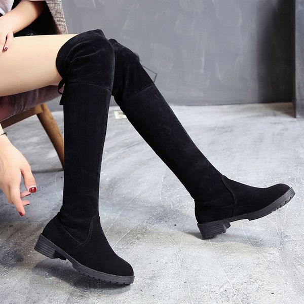 shoes woman over-knee new autumn european american hundred black elastic suede over knee winter women boots long thigh high
shoes woman over-knee new autumn european american hundred black elastic suede over knee winter women boots long thigh high