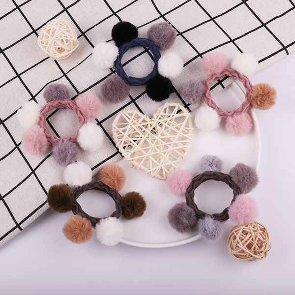simple woman new elastic rope pompom hair ties girls cute hair scrunchies hairband rubber band holder accessories, Golden;white
simple woman new elastic rope pompom hair ties girls cute hair scrunchies hairband rubber band holder accessories, Golden;white
