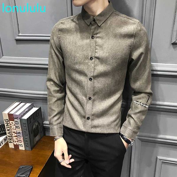 spring new korean slim embroidered shirt for men's british style fashionable long sleeve shirt for men, White;black
spring new korean slim embroidered shirt for men's british style fashionable long sleeve shirt for men, White;black