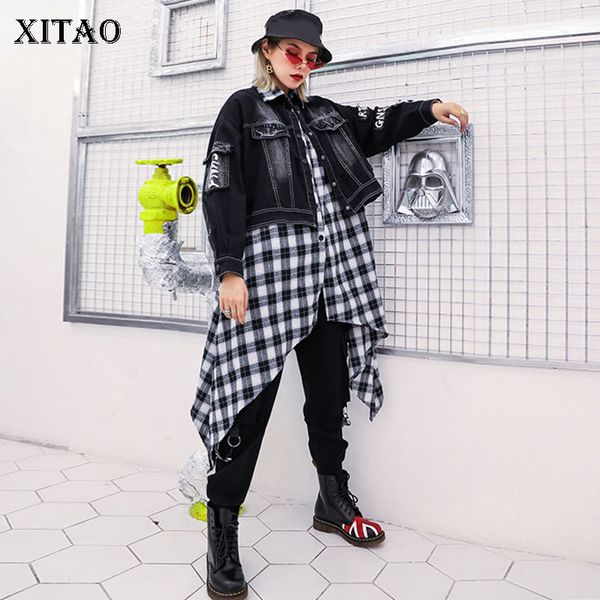 xitao patchwork false two pieces pleated trench plus size irregular turn down collar single breasted coat autumn new wqr1920, Tan;black
xitao patchwork false two pieces pleated trench plus size irregular turn down collar single breasted coat autumn new wqr1920, Tan;black