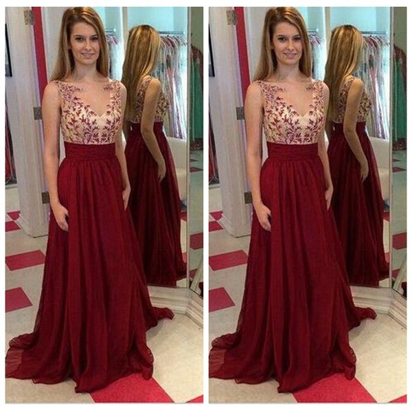 2019 sheer scoop sleeveless lace a-line prom dresses sweep train long special occasion party gowns women evening dresses formal vestidos, Black
2019 sheer scoop sleeveless lace a-line prom dresses sweep train long special occasion party gowns women evening dresses formal vestidos, Black