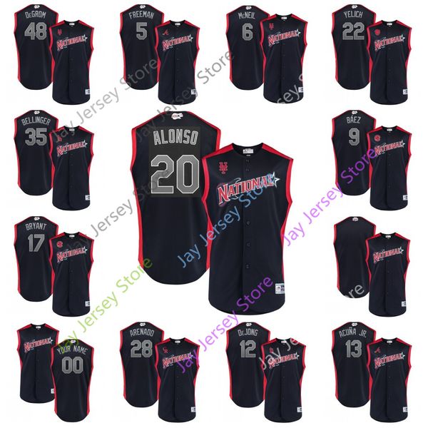 2019 All-Star Jersey Pete Alonso Jacob deGrom McNeil Christian Yelich Cody Bellinger Freeman Javier Baez Bryant Arenado Ronald Acuna Jr. Jr
2019 All-Star Jersey Pete Alonso Jacob deGrom McNeil Christian Yelich Cody Bellinger Freeman Javier Baez Bryant Arenado Ronald Acuna Jr. Jr