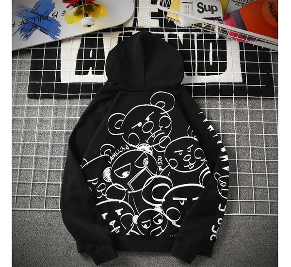 2020 spring маус мужские толстовки письмо эскизное printed hooded пара фуфайки cartoon личности сыпучие вскользь мужской tops, Black
2020 spring маус мужские толстовки письмо эскизное printed hooded пара фуфайки cartoon личности сыпучие вскользь мужской tops, Black