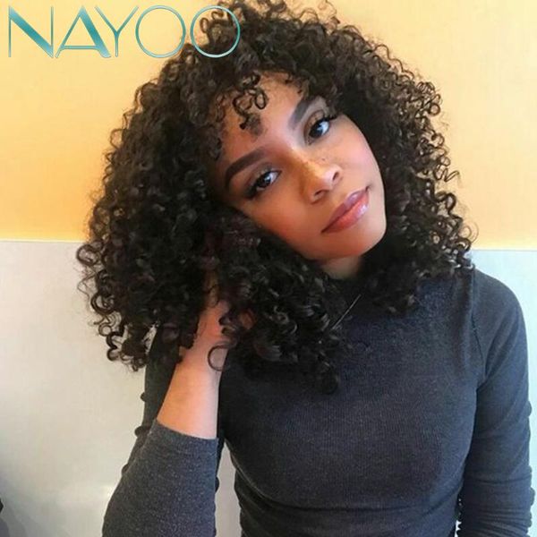 nayoo волос 14inches afro kinky завитые парик с челкой синтетические длинные парики для женщин черный природы волос heat resistant черный па, Black
nayoo волос 14inches afro kinky завитые парик с челкой синтетические длинные парики для женщин черный природы волос heat resistant черный па, Black