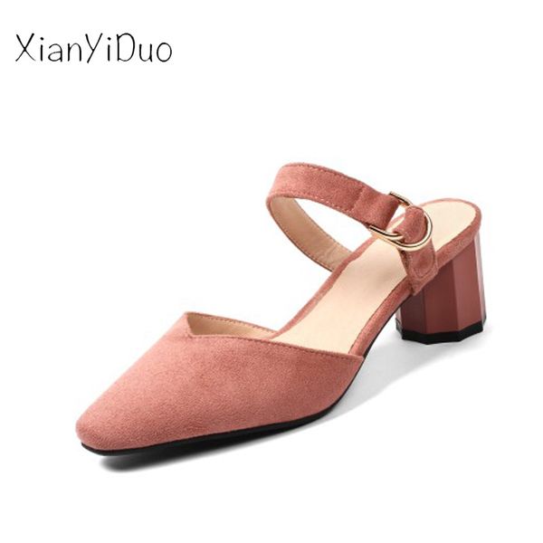 xianyiduo 2019 new leisur new flock summer women's shoes pink slippers closed toe middle heel big size 34-44 /h08-6, Black
xianyiduo 2019 new leisur new flock summer women's shoes pink slippers closed toe middle heel big size 34-44 /h08-6, Black