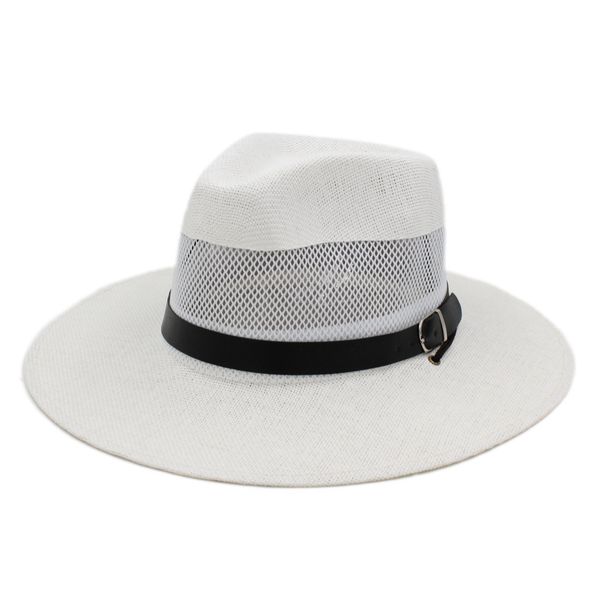 spring summer beach outdoor street party sunhat wide brim paper straw cap with mesh panama jazz lover gentleman hat, Blue;gray
spring summer beach outdoor street party sunhat wide brim paper straw cap with mesh panama jazz lover gentleman hat, Blue;gray