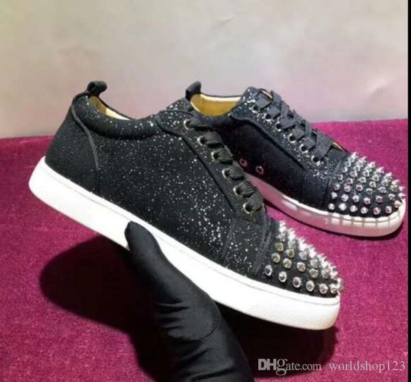 мужчины мода luxury design обувь с красной подошвой младшего шипастого sneaker черного теленок натуральной кожей с блеском, день рождения св, Black
мужчины мода luxury design обувь с красной подошвой младшего шипастого sneaker черного теленок натуральной кожей с блеском, день рождения св, Black