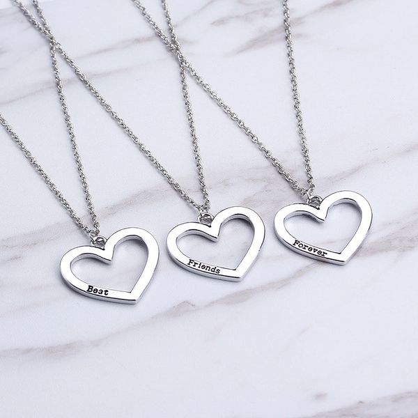 friends forever necklace heart 3 pieces puzzle pendant necklace gift for girl friendship ing, Silver
friends forever necklace heart 3 pieces puzzle pendant necklace gift for girl friendship ing, Silver