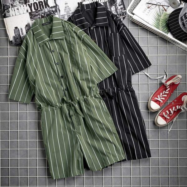 incerun 2019 striped men rompers streetwear shortsleeve jumpsuit loose pockets fashion hiphop overalls men pants harajuku summer, Black
incerun 2019 striped men rompers streetwear shortsleeve jumpsuit loose pockets fashion hiphop overalls men pants harajuku summer, Black