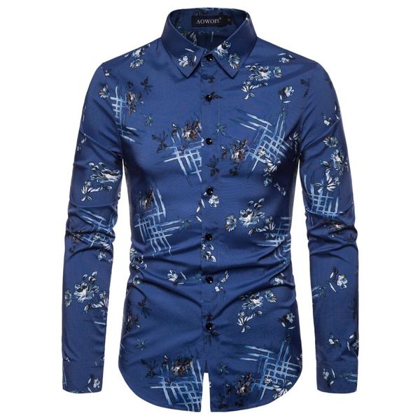 men's shirt fashion trend casual print long sleeve button shirt casual lapel men's, White;black
men's shirt fashion trend casual print long sleeve button shirt casual lapel men's, White;black