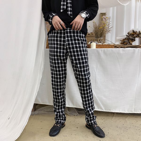 classic black and white lattice men trousers men's fashion jogger pants new urban straight casual trousers slim fit long pants
classic black and white lattice men trousers men's fashion jogger pants new urban straight casual trousers slim fit long pants