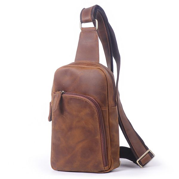 2020 new genuine leather men's retro chest bag women's casual messenger bag shoulder
2020 new genuine leather men's retro chest bag women's casual messenger bag shoulder
