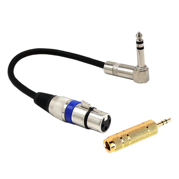 6.35mm male to 3pin xlr female audio stereo cords and 3.5mm male to 6.35mm female gold-filled coverter
6.35mm male to 3pin xlr female audio stereo cords and 3.5mm male to 6.35mm female gold-filled coverter