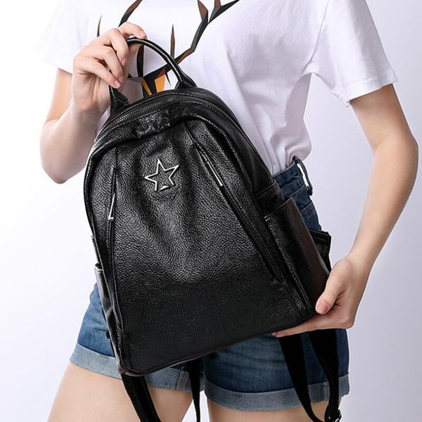 genuine leather women backpack school bags for teenager girls school backpack for women large capacity mochila shoulder bag
genuine leather women backpack school bags for teenager girls school backpack for women large capacity mochila shoulder bag