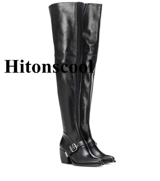 2019 new ladies over the knee high heel boots pointy toe black red buckles leather square shoes woman zapatos de mujer
2019 new ladies over the knee high heel boots pointy toe black red buckles leather square shoes woman zapatos de mujer