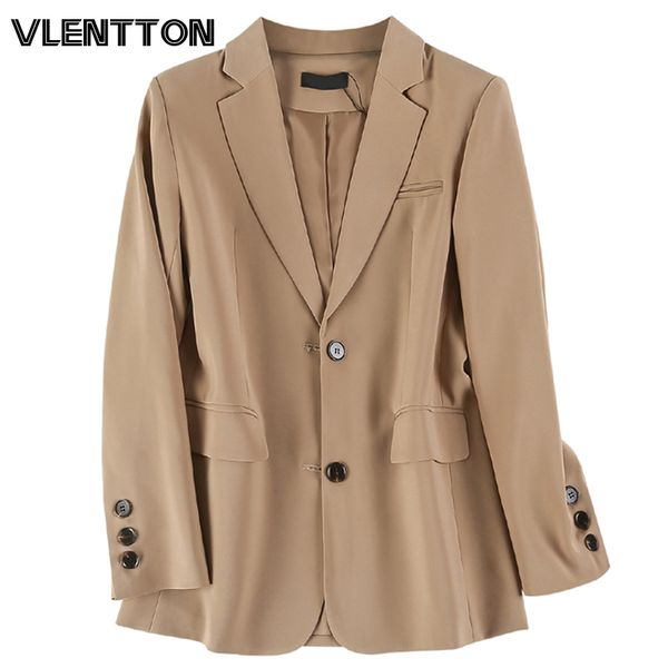 2020 spring autumn vintage blazers jackets women chic pocket solid casual loose korean suit coat female office blazer mujer, White;black
2020 spring autumn vintage blazers jackets women chic pocket solid casual loose korean suit coat female office blazer mujer, White;black