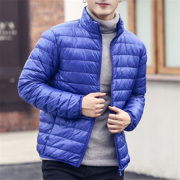 2019 winter men down jackets stand collar solid black blue male thin down coat loose oversized parka plus size keep warm 4xl
2019 winter men down jackets stand collar solid black blue male thin down coat loose oversized parka plus size keep warm 4xl