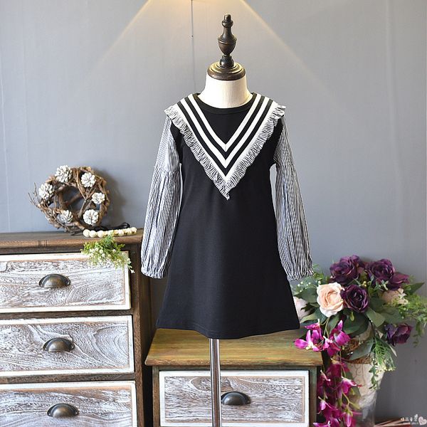 2 3 4 5 6 7 8 year girls dress 2019 new long sleeve kids dresses for girl o-neck striped navy little children clothing, Red;yellow
2 3 4 5 6 7 8 year girls dress 2019 new long sleeve kids dresses for girl o-neck striped navy little children clothing, Red;yellow