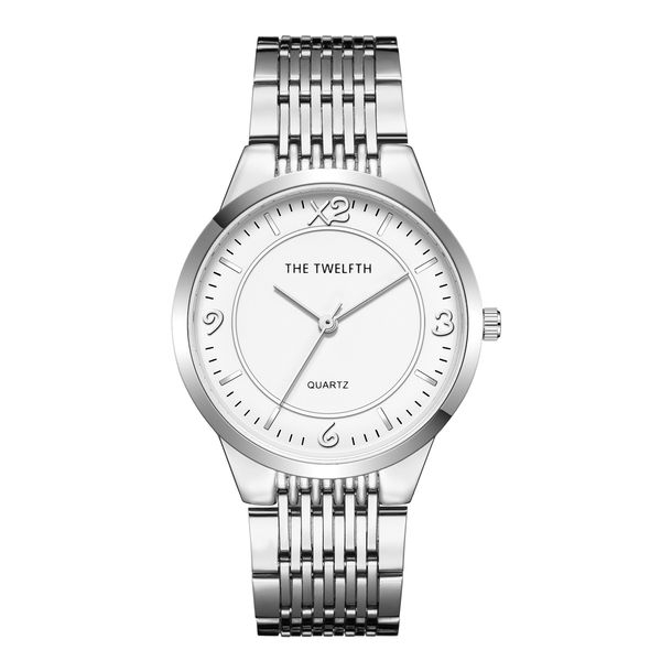 girl white dial luxury stainless steel strap man womens simple watch dw fashion waterproof quartz male clock orologio, Slivery;brown
girl white dial luxury stainless steel strap man womens simple watch dw fashion waterproof quartz male clock orologio, Slivery;brown
