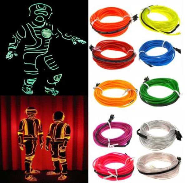 5m glow el wire cable led neon christmas dance party diy costumes clothing luminous car light decoration clothes ball rave
5m glow el wire cable led neon christmas dance party diy costumes clothing luminous car light decoration clothes ball rave