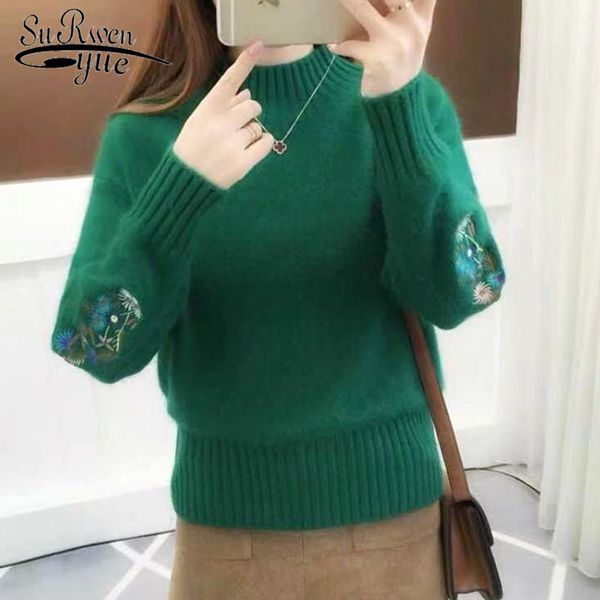 2019 winter fashion women clothes casual solid embroidered knitted sweaters long sleeve turtleneck women sweaters 5782 50, White;black
2019 winter fashion women clothes casual solid embroidered knitted sweaters long sleeve turtleneck women sweaters 5782 50, White;black
