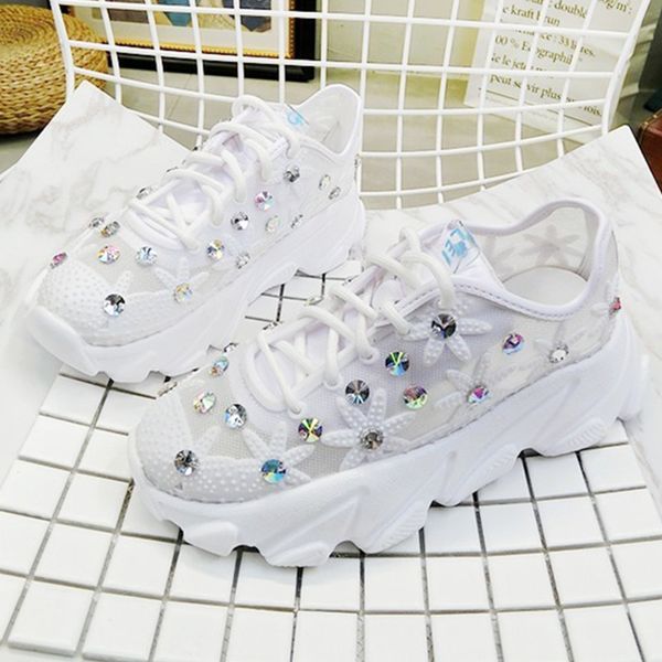 women white sneakers fashion rhinestone ladies platform shoes summer breathable flower woman casual shoes zapatillas mujer 826w mx190723, Black
women white sneakers fashion rhinestone ladies platform shoes summer breathable flower woman casual shoes zapatillas mujer 826w mx190723, Black