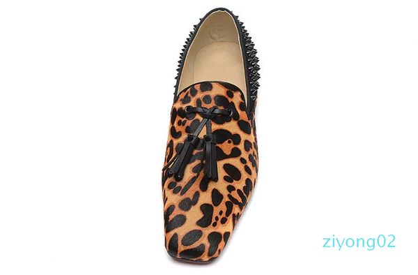 mens designer shoes red bottom loafers luxury party wedding shoe leopard print with tassels spikes brand dress shoes for men zz02, Black
mens designer shoes red bottom loafers luxury party wedding shoe leopard print with tassels spikes brand dress shoes for men zz02, Black