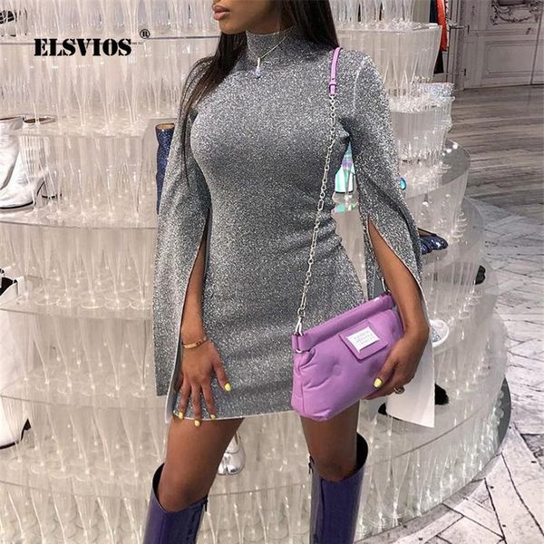 elsvios women turtleneck shiny silk bodycon dress slit long sleeve bling dress ladies mini club glitter party female, Black;gray
elsvios women turtleneck shiny silk bodycon dress slit long sleeve bling dress ladies mini club glitter party female, Black;gray