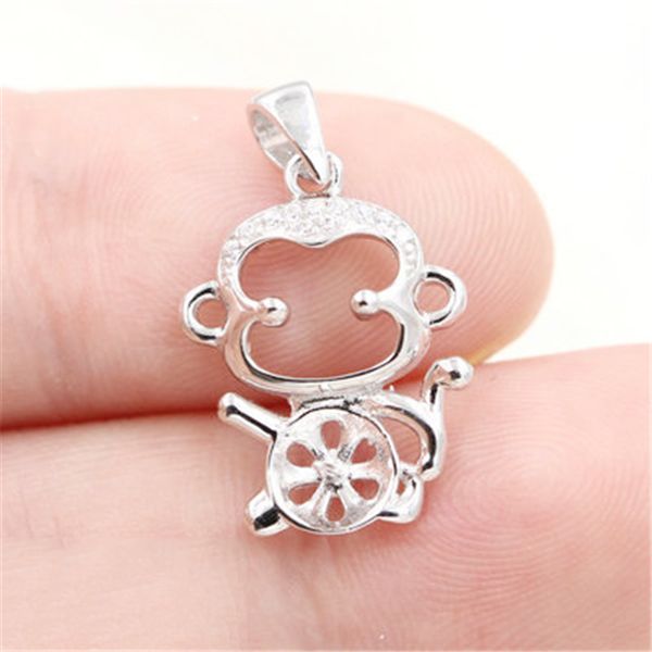 little monkey dangle pearl pendant necklace setting mounting base gems solid 925 sterling silver semi mount women diy jewelry findings dz021 
little monkey dangle pearl pendant necklace setting mounting base gems solid 925 sterling silver semi mount women diy jewelry findings dz021