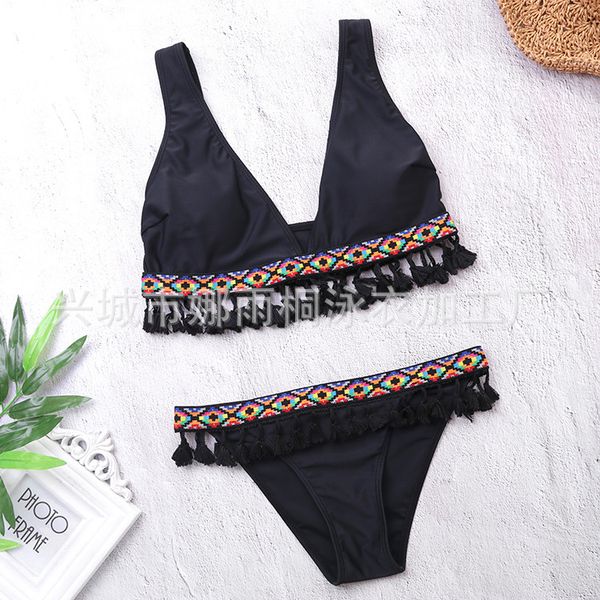 ins новый европейский и американский внешнеторговая bohemian-style симпатичные малый свежее женщин купальник двухсекционный fringe бикини пр, White;black
ins новый европейский и американский внешнеторговая bohemian-style симпатичные малый свежее женщин купальник двухсекционный fringe бикини пр, White;black