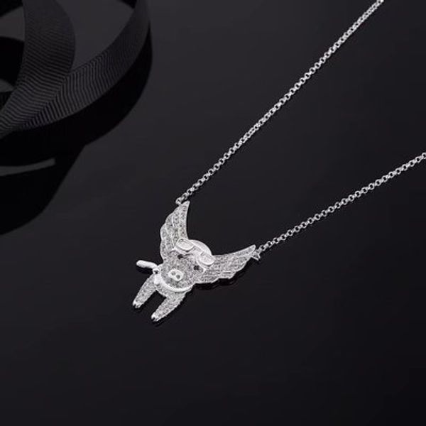 wholesale-ilver flying pig pendant necklace sterling sliver for women fashion, Silver
wholesale-ilver flying pig pendant necklace sterling sliver for women fashion, Silver