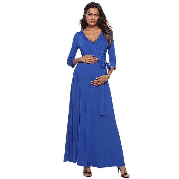 new arrival fashion women's pregnancy v-neck high waist dress maternity waist belt long dress solid dresses mutterschaft kleid, White
new arrival fashion women's pregnancy v-neck high waist dress maternity waist belt long dress solid dresses mutterschaft kleid, White