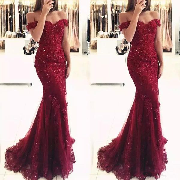 elegant burgundy lace prom dresses mermaid off the shoulder short sleeves vestido de fiesta evening party gowns custom size, Black
elegant burgundy lace prom dresses mermaid off the shoulder short sleeves vestido de fiesta evening party gowns custom size, Black