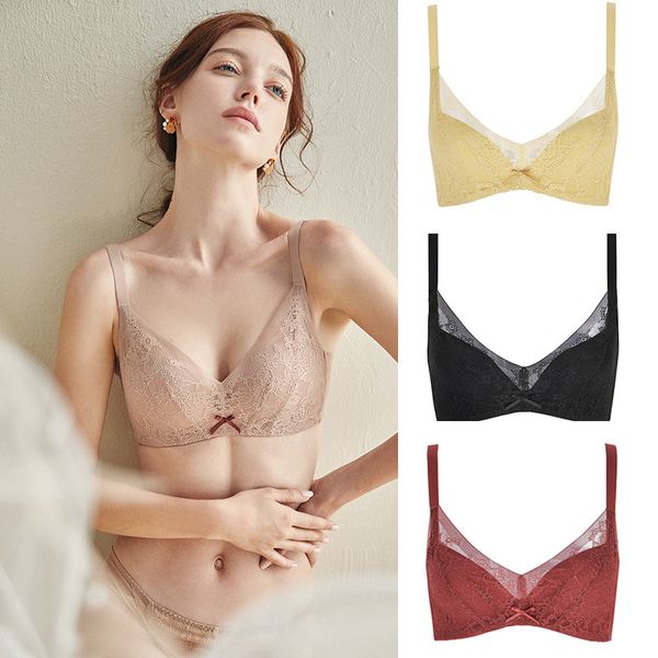 delicate floral embroidery lace bras for women no wire ring support push up gather bra lingerie brassiere underwear, Red;black
delicate floral embroidery lace bras for women no wire ring support push up gather bra lingerie brassiere underwear, Red;black