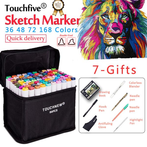 touchfive 36/48/72/168 colors set art markers alcohol dual headed brush pen school markers pen for drawing manga fashion design
touchfive 36/48/72/168 colors set art markers alcohol dual headed brush pen school markers pen for drawing manga fashion design