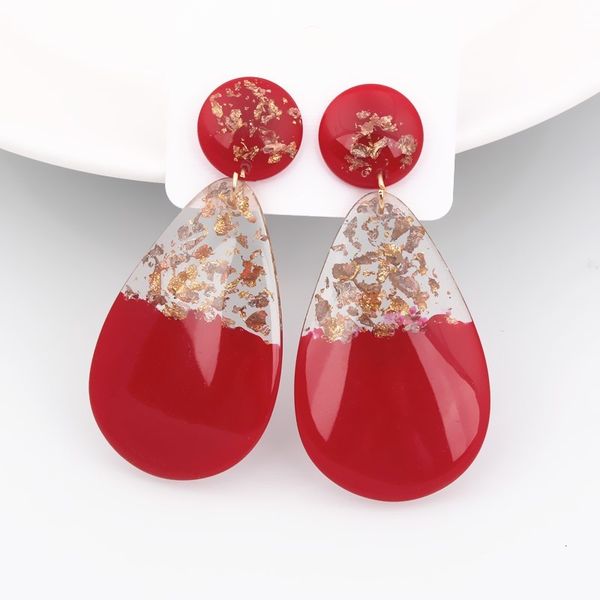 geometry round waterdrop earrings for women red black blue color big earrings za jewelry acrylic resin statement brincos female, Silver
geometry round waterdrop earrings for women red black blue color big earrings za jewelry acrylic resin statement brincos female, Silver